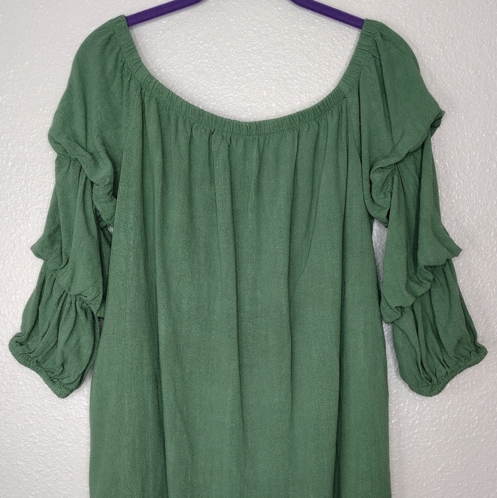 NWT Lulus Linen Blend Mini Dress - Picture 5 of 12